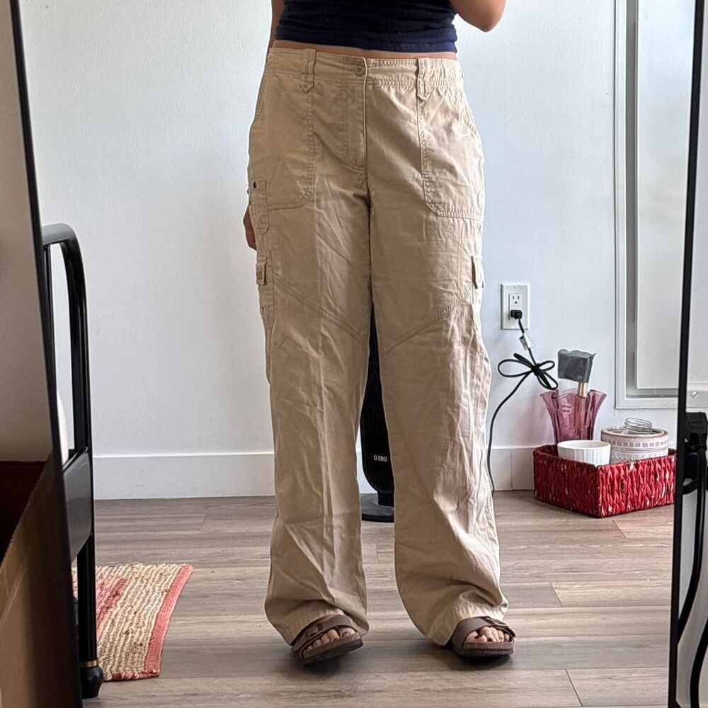 Allison Brittney Women's Tan and Cream Trousers